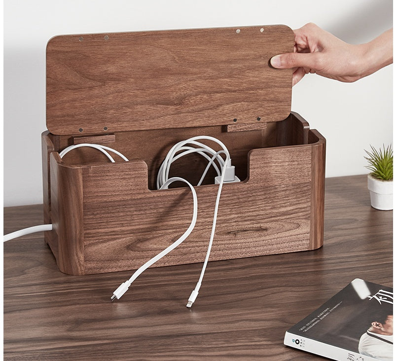 Original Wooden Wire Storage Box With Large Capacity