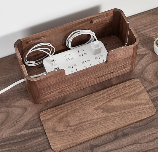 Original Wooden Wire Storage Box With Large Capacity