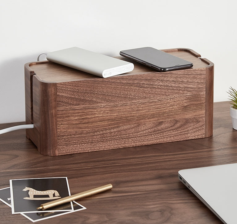 Original Wooden Wire Storage Box With Large Capacity