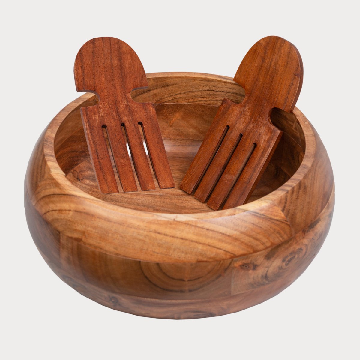 Salad Bowl (Large) With Set of 2 Servers